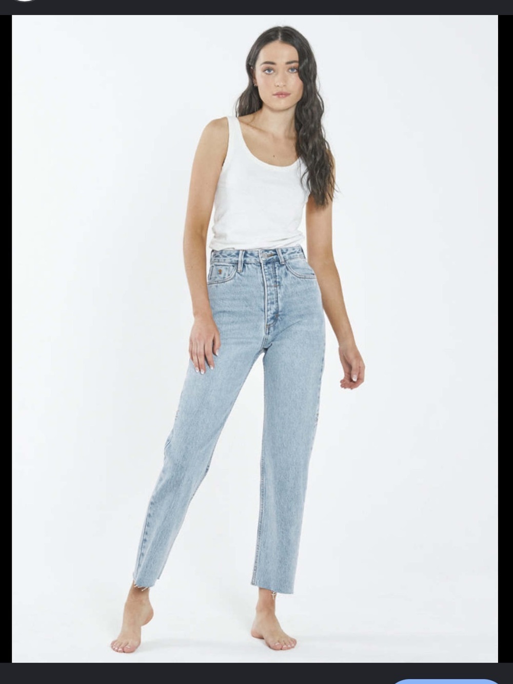 Thrills Paige Light Wash - Classic High-Rise Straight Leg Jeans - 2